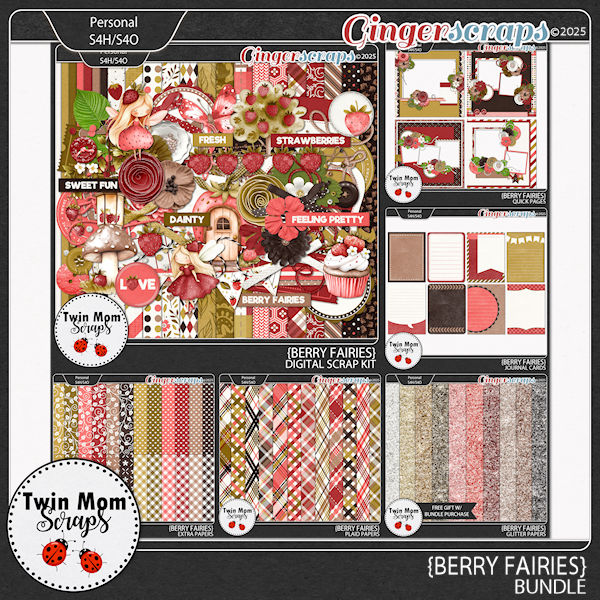 Berry Fairies - BUNDLE by Twin Mom Scraps