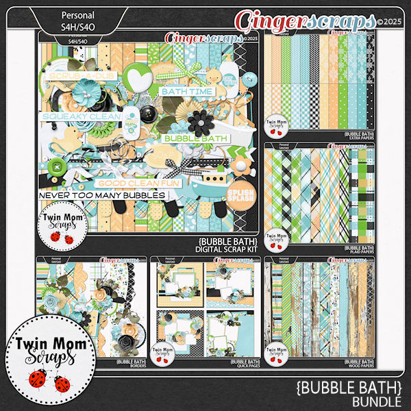 Bubble Bath - BUNDLE by Twin Mom Scraps