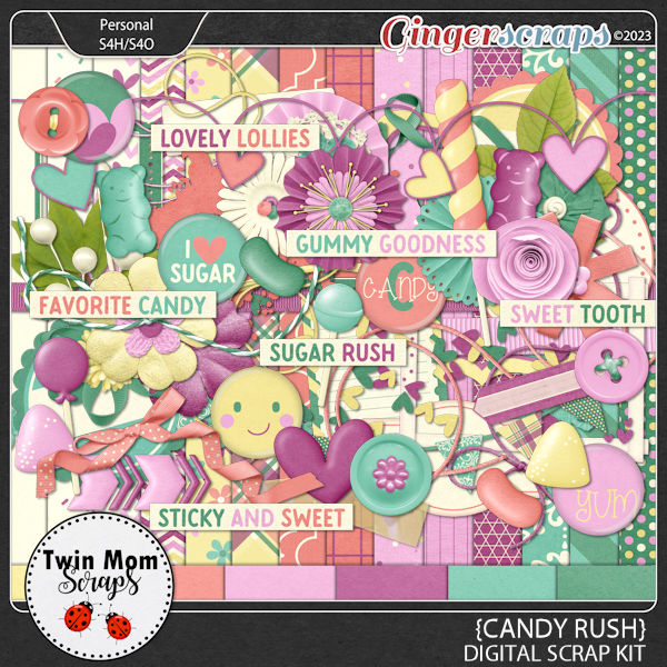 Candy Rush - KIT by Twin Mom Scraps