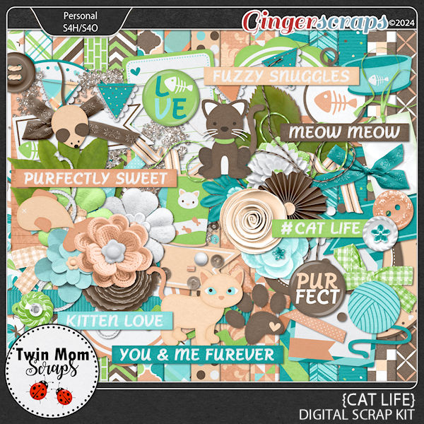 Cat Life - KIT by Twin Mom Scraps