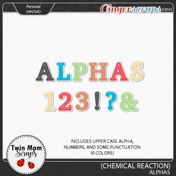 Chemical Reaction - ALPHAS by Twin Mom Scraps