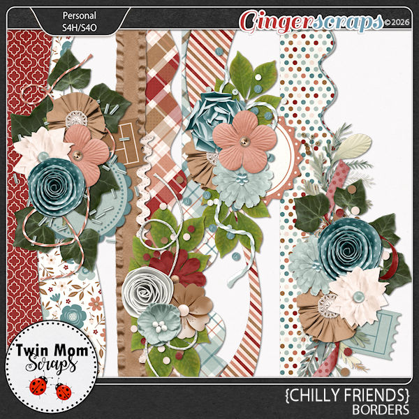 Chilly Friends - BORDERS by Twin Mom Scraps