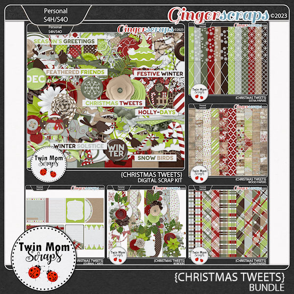 Christmas Tweets - BUNDLE by Twin Mom Scraps