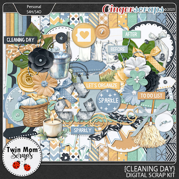 Cleaning Day - KIT by Twin Mom Scraps