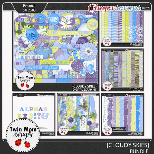 Cloudy Skies - BUNDLE by Twin Mom Scraps
