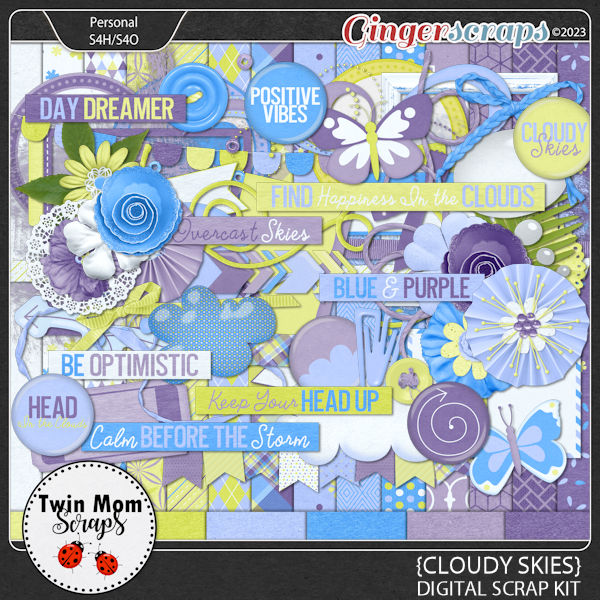 Cloudy Skies - KIT by Twin Mom Scraps