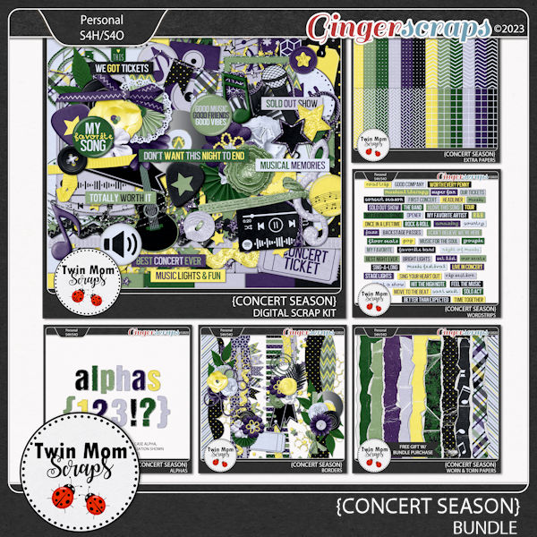 Concert Season - BUNDLE by Twin Mom Scraps