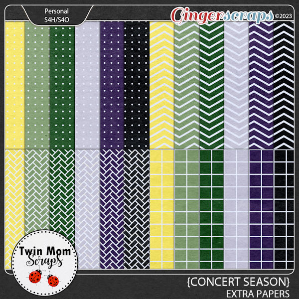 Concert Season - EXTRA PAPERS by Twin Mom Scraps