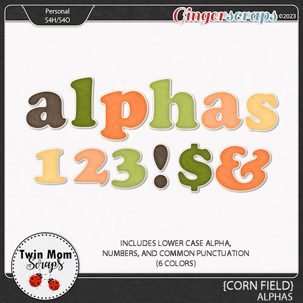 Corn Field - ALPHAS by Twin Mom Scraps