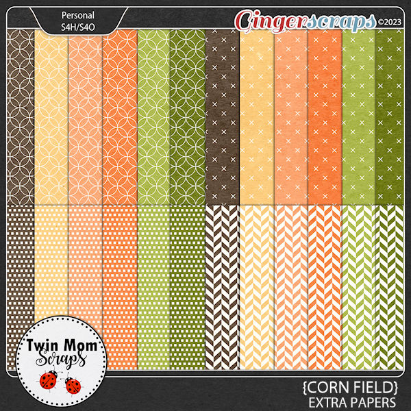 Corn Field - EXTRA PAPERS by Twin Mom Scraps