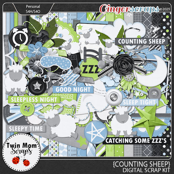 Counting Sheep - KIT by Twin Mom Scraps