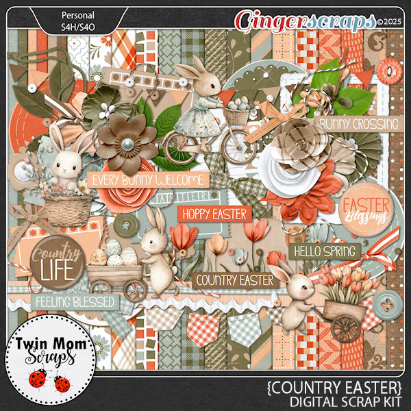 Country Easter - KIT by Twin Mom Scraps