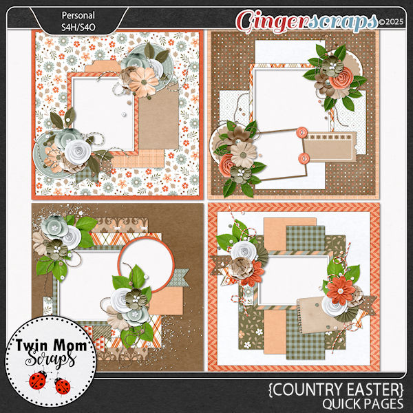 Country Easter - QUICK PAGES by Twin Mom Scraps