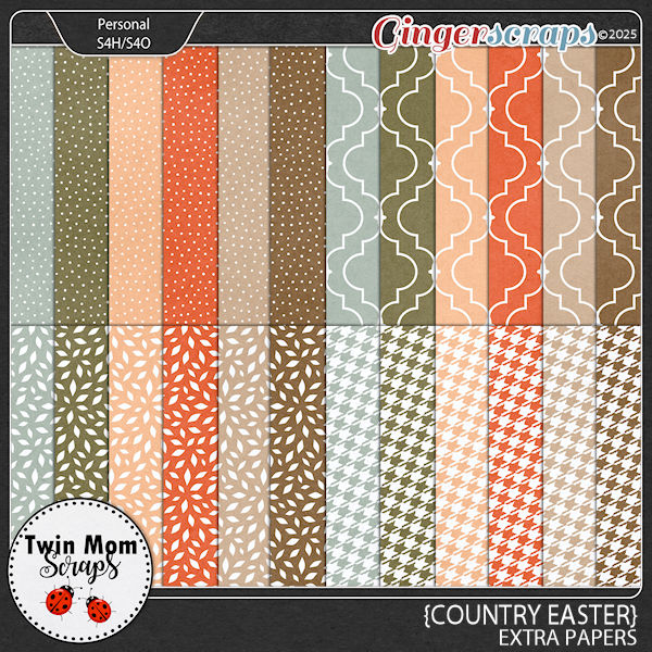 Country Easter - EXTRA PAPERS by Twin Mom Scraps