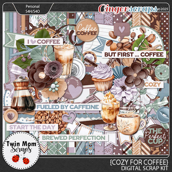 Cozy for Coffee - KIT by Twin Mom Scraps
