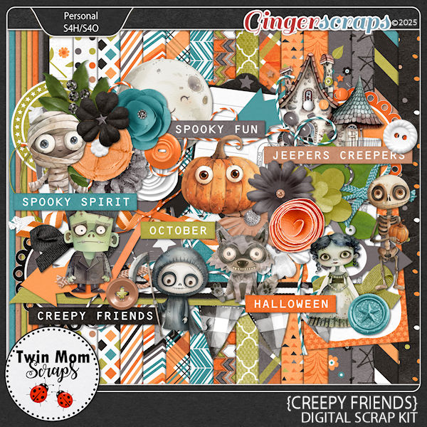 Creepy Friends - KIT by Twin Mom Scraps