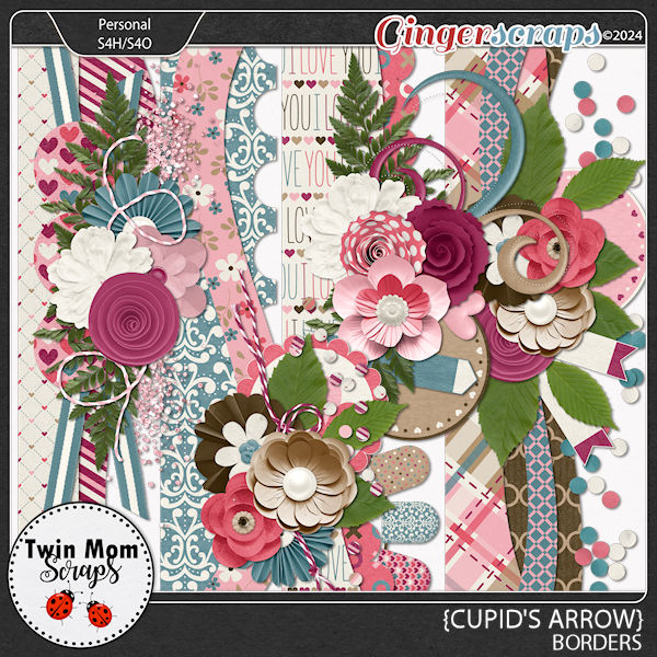 Cupid's Arrow - BORDERS by Twin Mom Scraps
