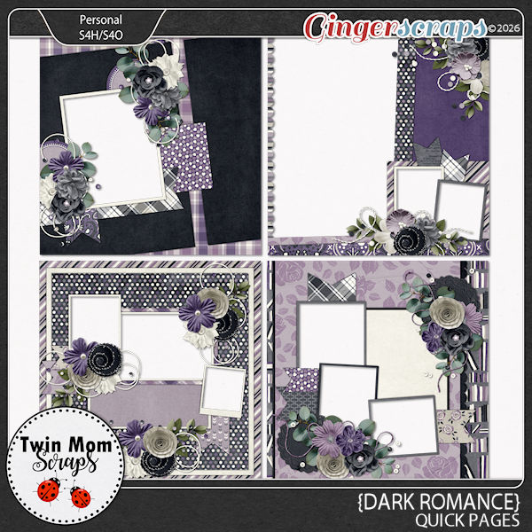 Dark Romance - QUICK PAGES by Twin Mom Scraps