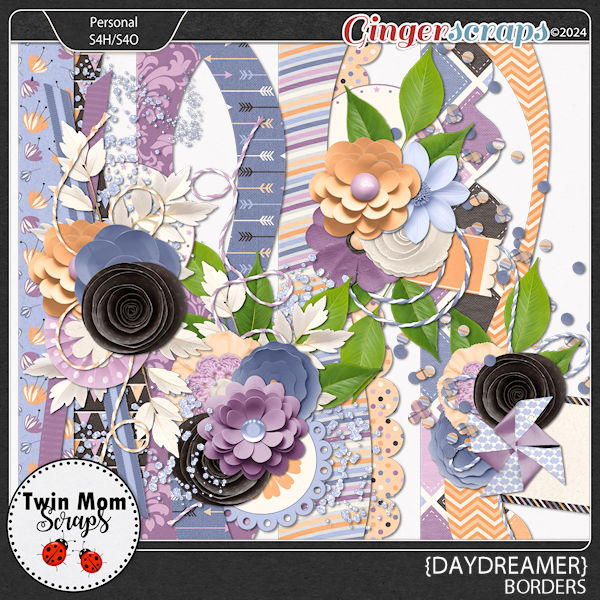 Daydreamer - BORDERS by Twin Mom Scraps