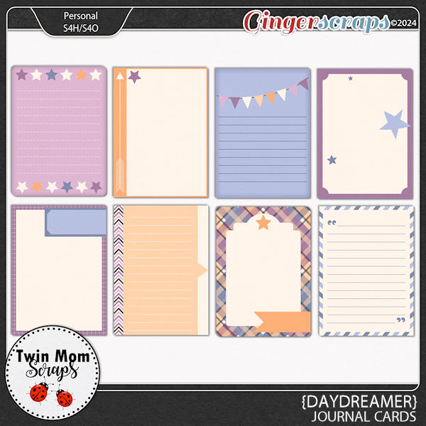 Daydreamer - JOURNAL CARDS by Twin Mom Scraps