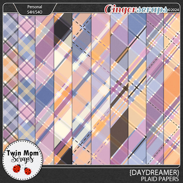 Daydreamer - PLAID PAPERS by Twin Mom Scraps
