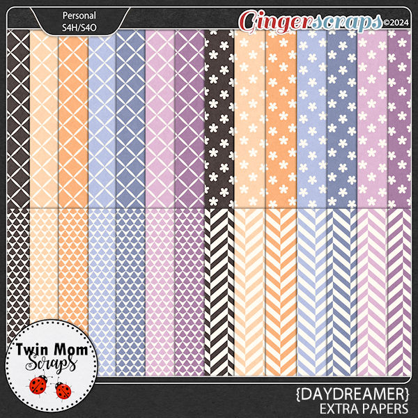 Daydreamer - EXTRA PAPERS by Twin Mom Scraps