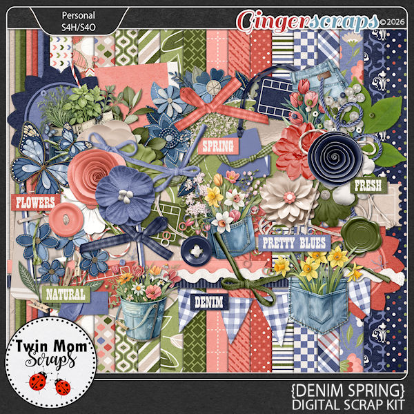 Denim Spring - KIT by Twin Mom Scraps