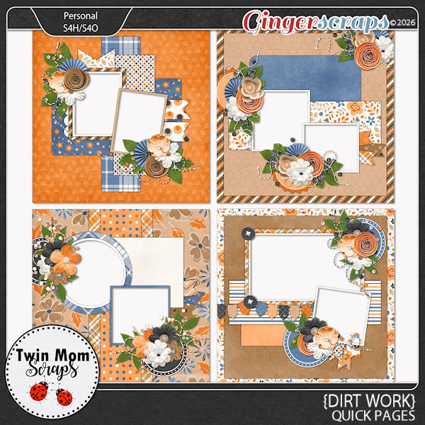 Dirt Work - QUICK PAGES by Twin Mom Scraps