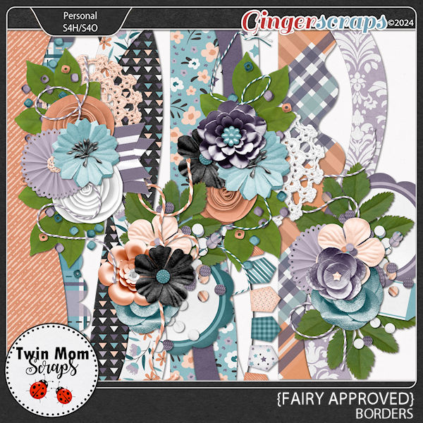 Fairy Approved - BORDERS by Twin Mom Scraps