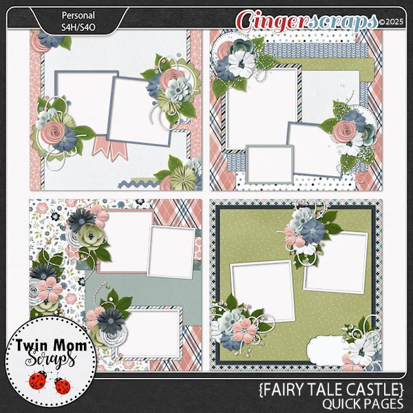 Fairy Tale Castle - QUICK PAGES by Twin Mom Scraps