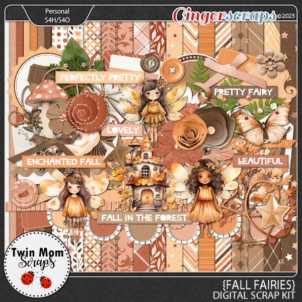 Fall Fairies - KIT by Twin Mom Scraps