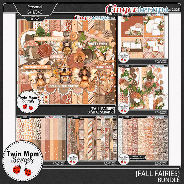 Fall Fairies - BUNDLE by Twin Mom Scraps