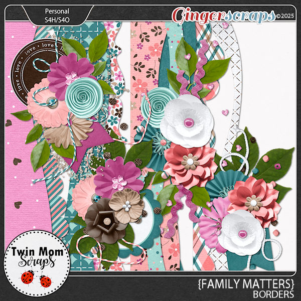 Family Matters - BORDERS by Twin Mom Scraps