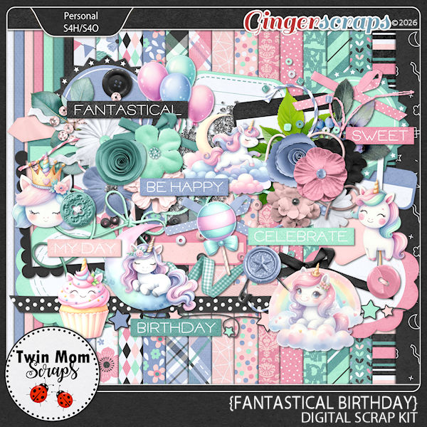 Fantastical Birthday - KIT by Twin Mom Scraps