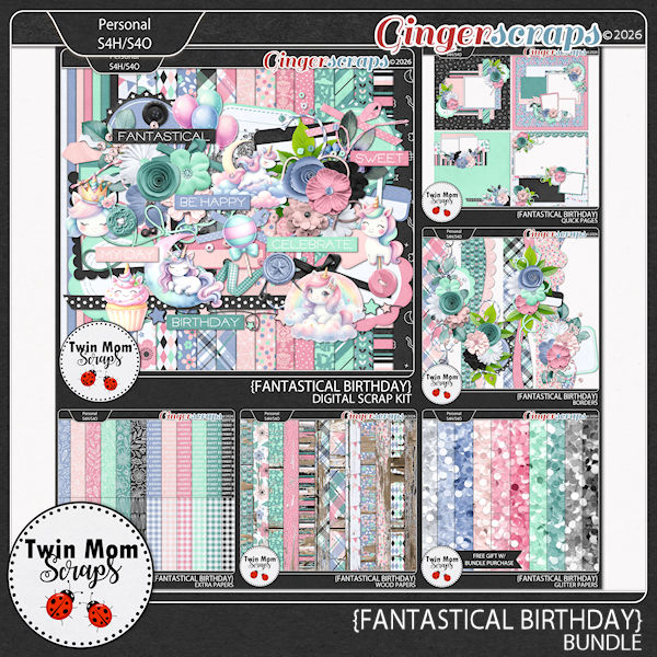 Fantastical Birthday - BUNDLE by Twin Mom Scraps