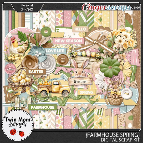 Farmhouse Spring - KIT by Twin Mom Scraps