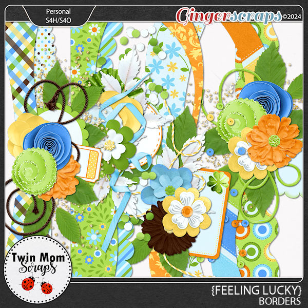 Feeling Lucky - BORDERS by Twin Mom Scraps