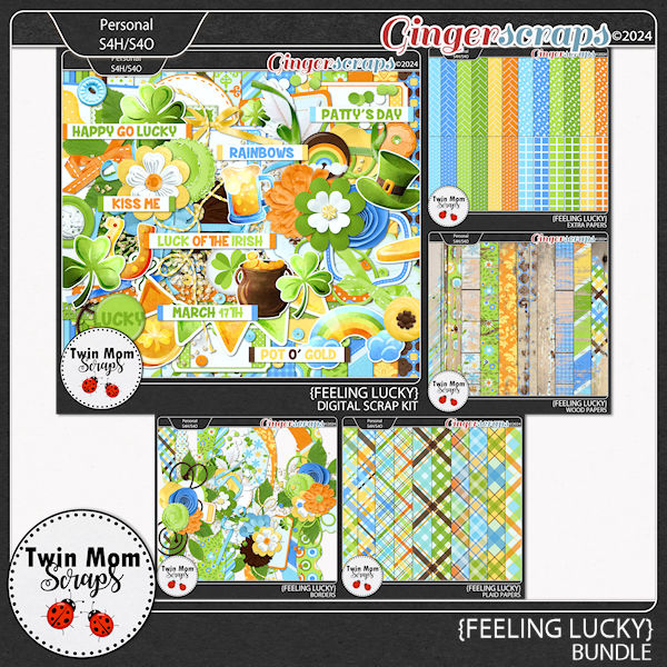 Feeling Lucky - BUNDLE by Twin Mom Scraps