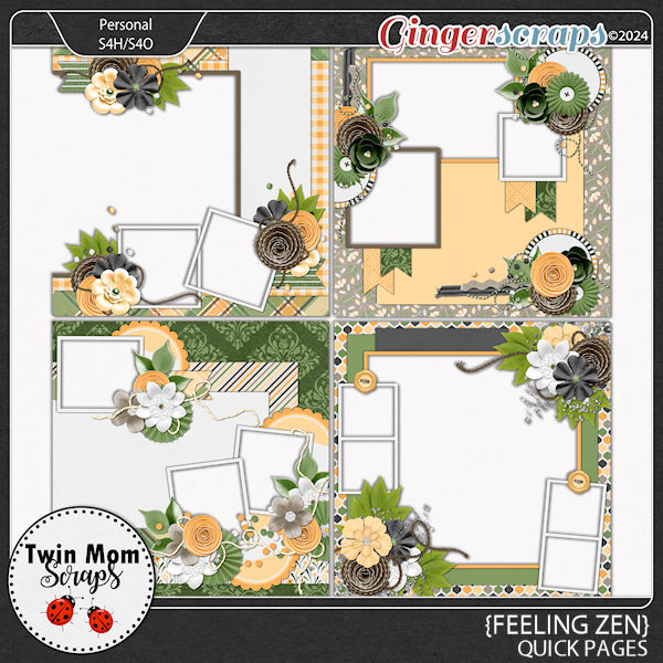 Feeling Zen - QUICK PAGES by Twin Mom Scraps