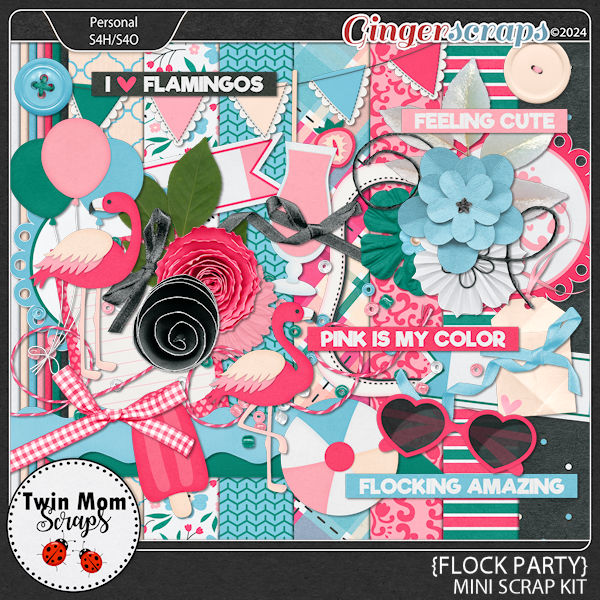 Flock Party - MINI KIT by Twin Mom Scraps