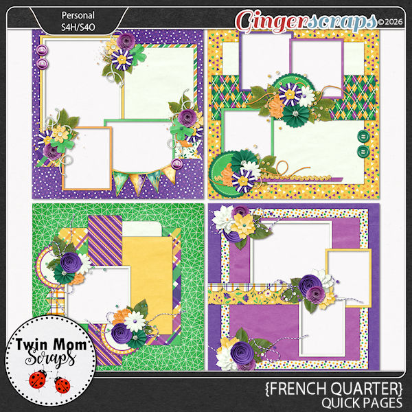 French Quarter - QUICK PAGES by Twin Mom Scraps