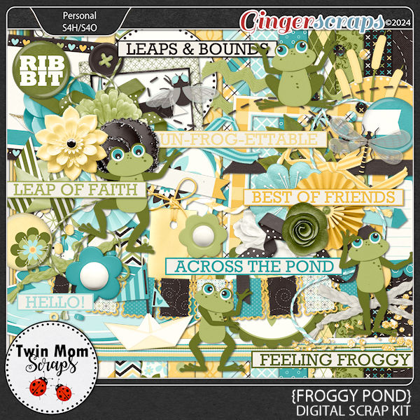 Froggy Pond - KIT by Twin Mom Scraps