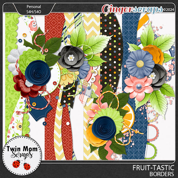 Fruit Tastic - BORDERS by Twin Mom Scraps