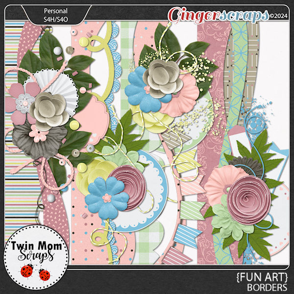 Fun Art - BORDERS by Twin Mom Scraps