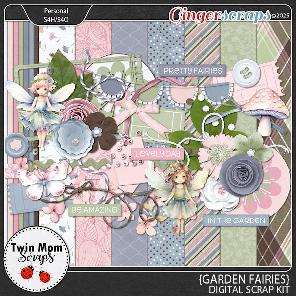Garden Fairies - KIT by Twin Mom Scraps