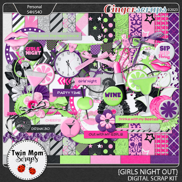 Girls Night Out - KIT by Twin Mom Scraps