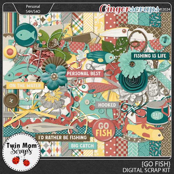 Go Fish - KIT by Twin Mom Scraps