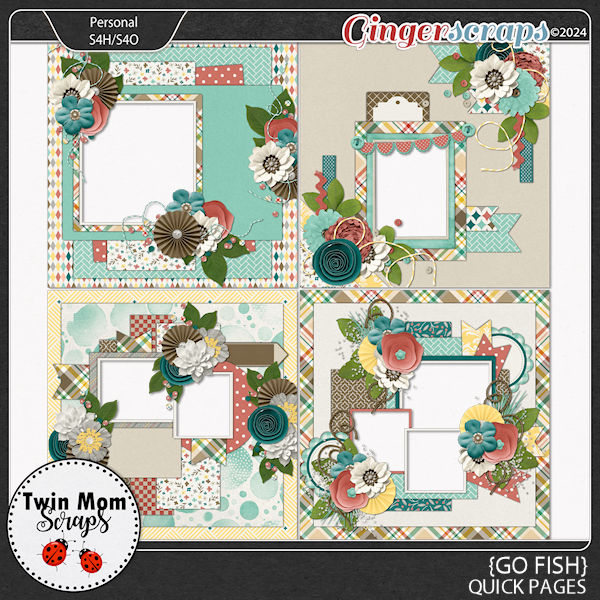 Go Fish - QUICK PAGES by Twin Mom Scraps