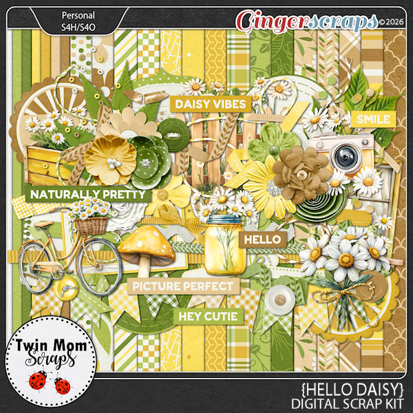 Hello Daisy - KIT by Twin Mom Scraps