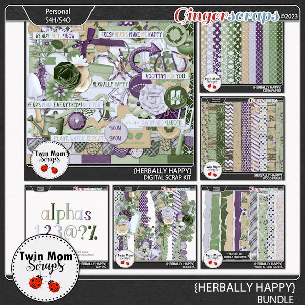Herbally Happy - BUNDLE by Twin Mom Scraps